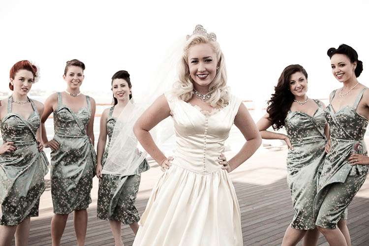 sailor bridesmaid dresses
