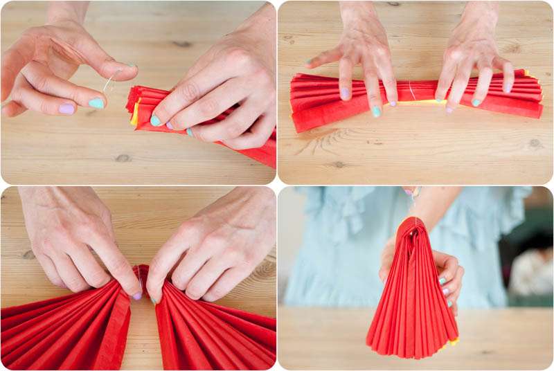 Pom pom carta velina tutorial - How to make tissue paper pom pom