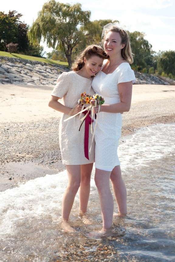 Destination Retro Lesbian Wedding Alexa Clarke Kent Photography 5124