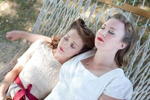 Destination Retro Lesbian Wedding Alexa Clarke Kent Photography 5181