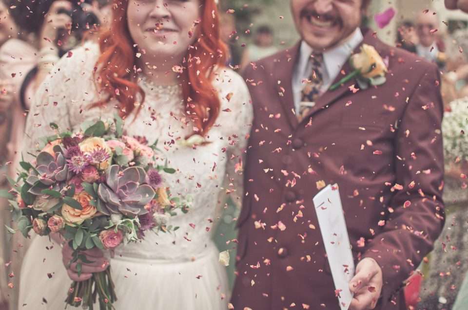 Eclectic Indooroutdoor Wedding Lou And Stu · Rock N Roll Bride 