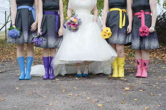 bridesmaid wellies