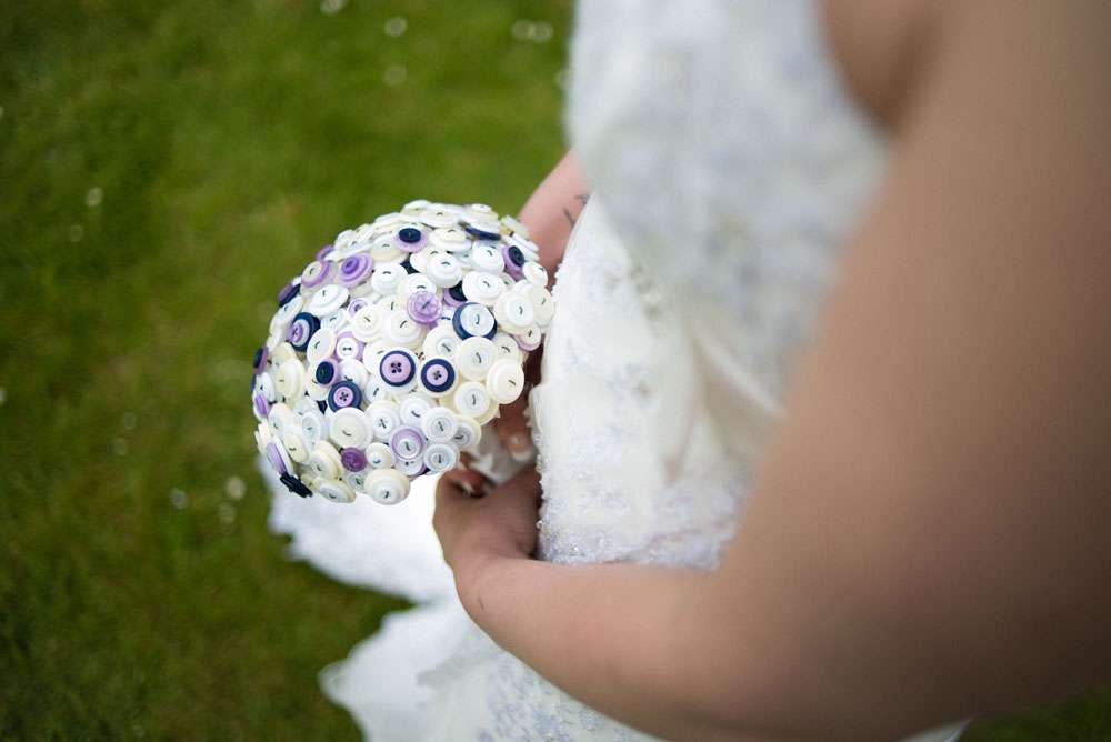 Alternative bouquets, button and brooch bouquets