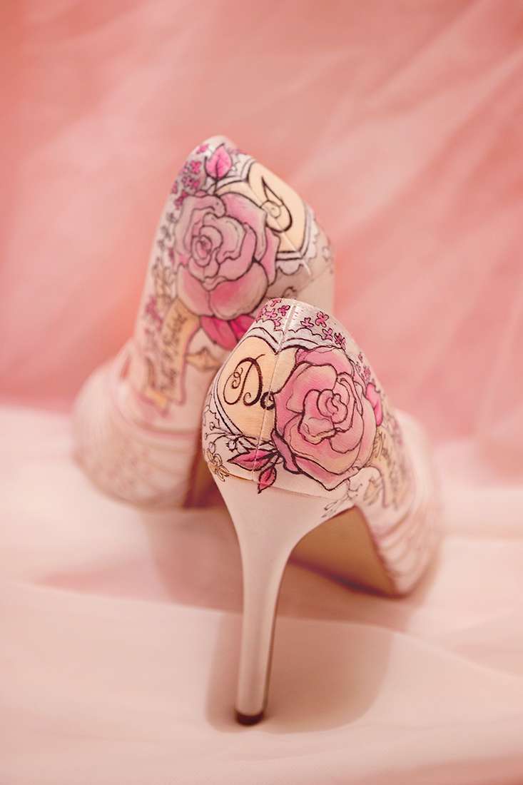 4 Hand Painted Wedding Shoe Ideas – With love, Paint