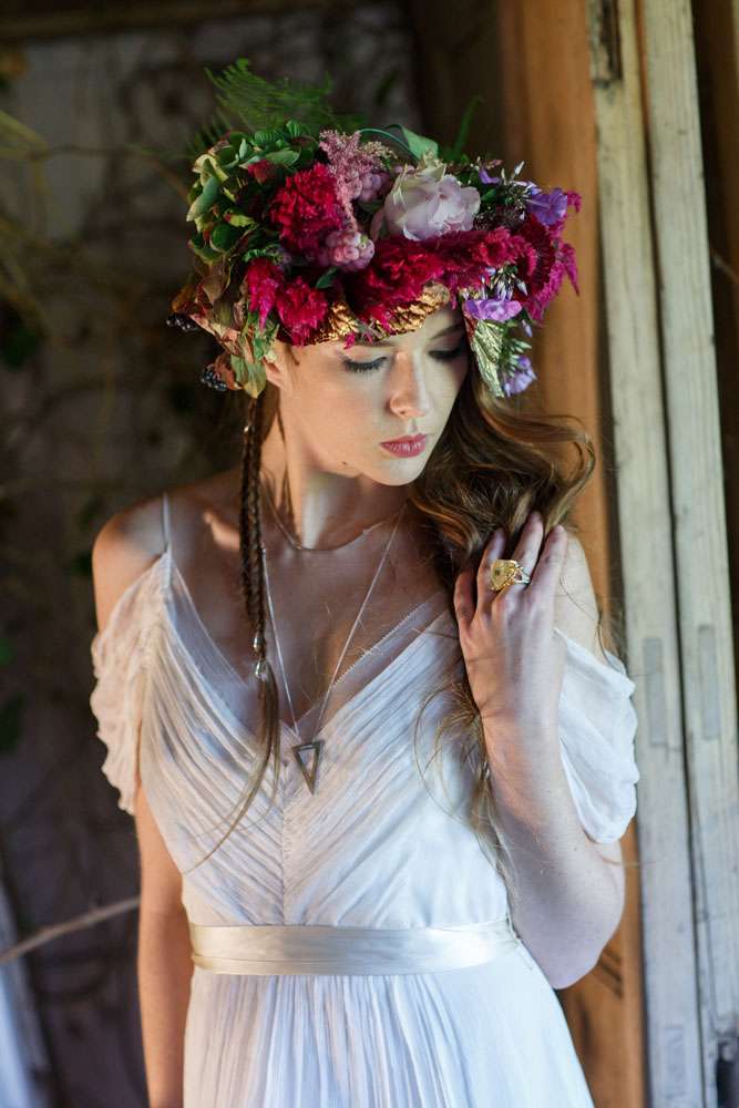 Crystal and Magic Inspired Witchy Bridal Shoot · Rock n Roll Bride