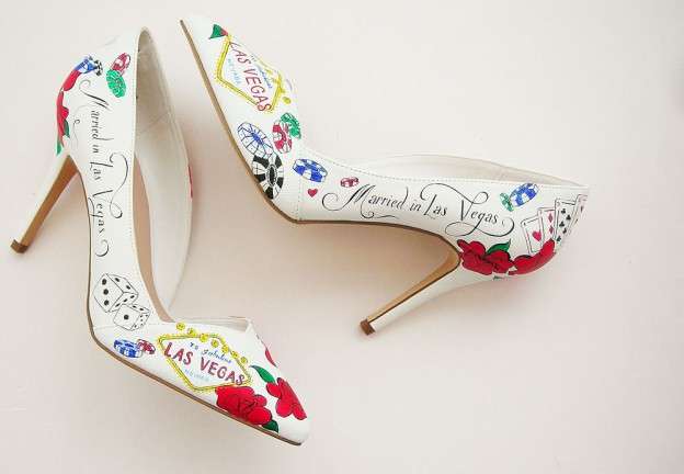 Hand-Painted Wedding Shoes for Brides that Demand Something Different ...