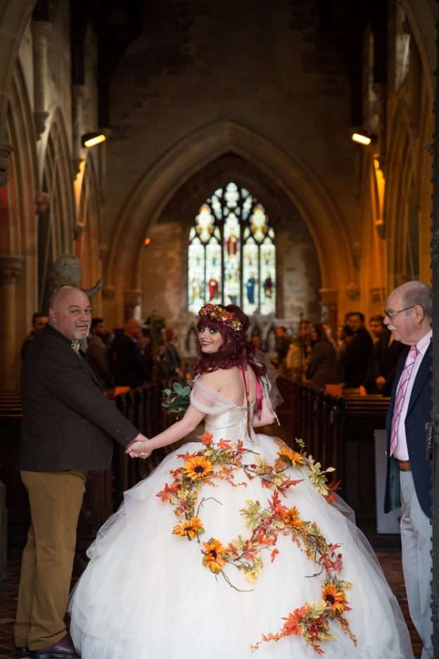 Autumnal Wedding with a Woodland Fairy Bride · Rock n Roll Bride