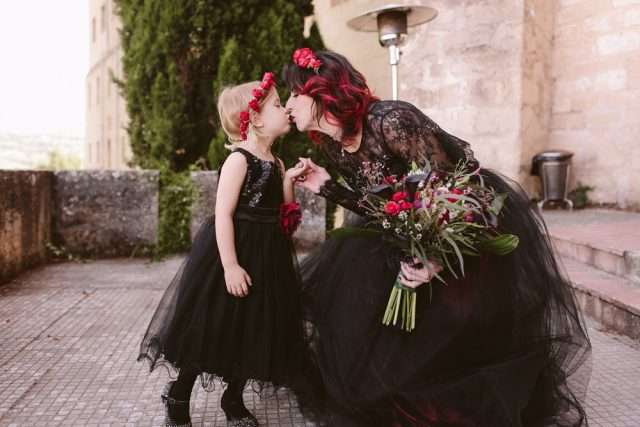 gothic mourning dress