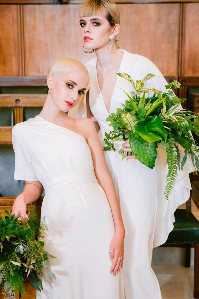 Androgyny: A Gender Neutral Bridal Shoot from Rock n Roll Bride · Rock ...
