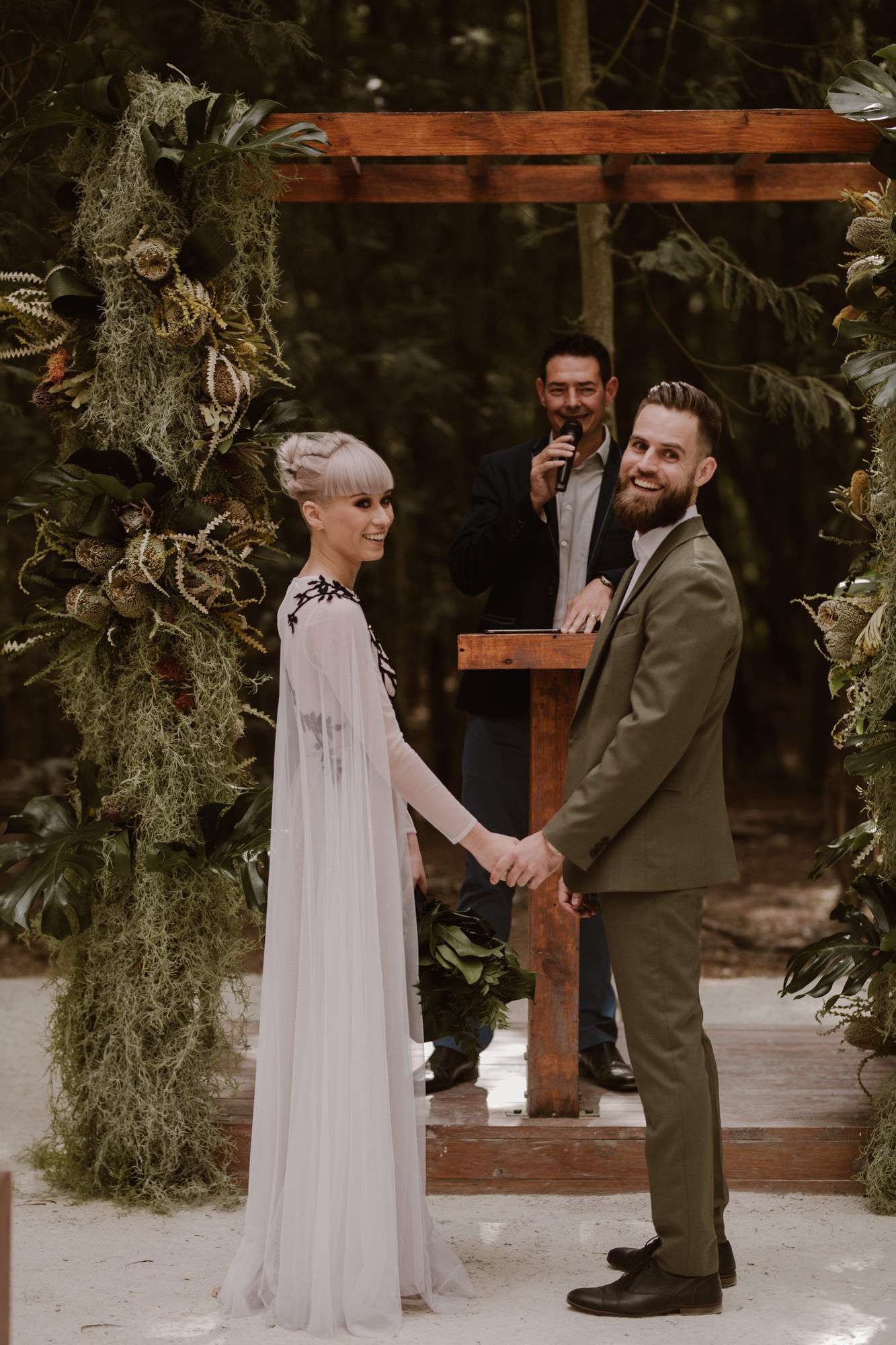 Neutral & Natural Forest Wedding in South Africa · Rock n Roll Bride