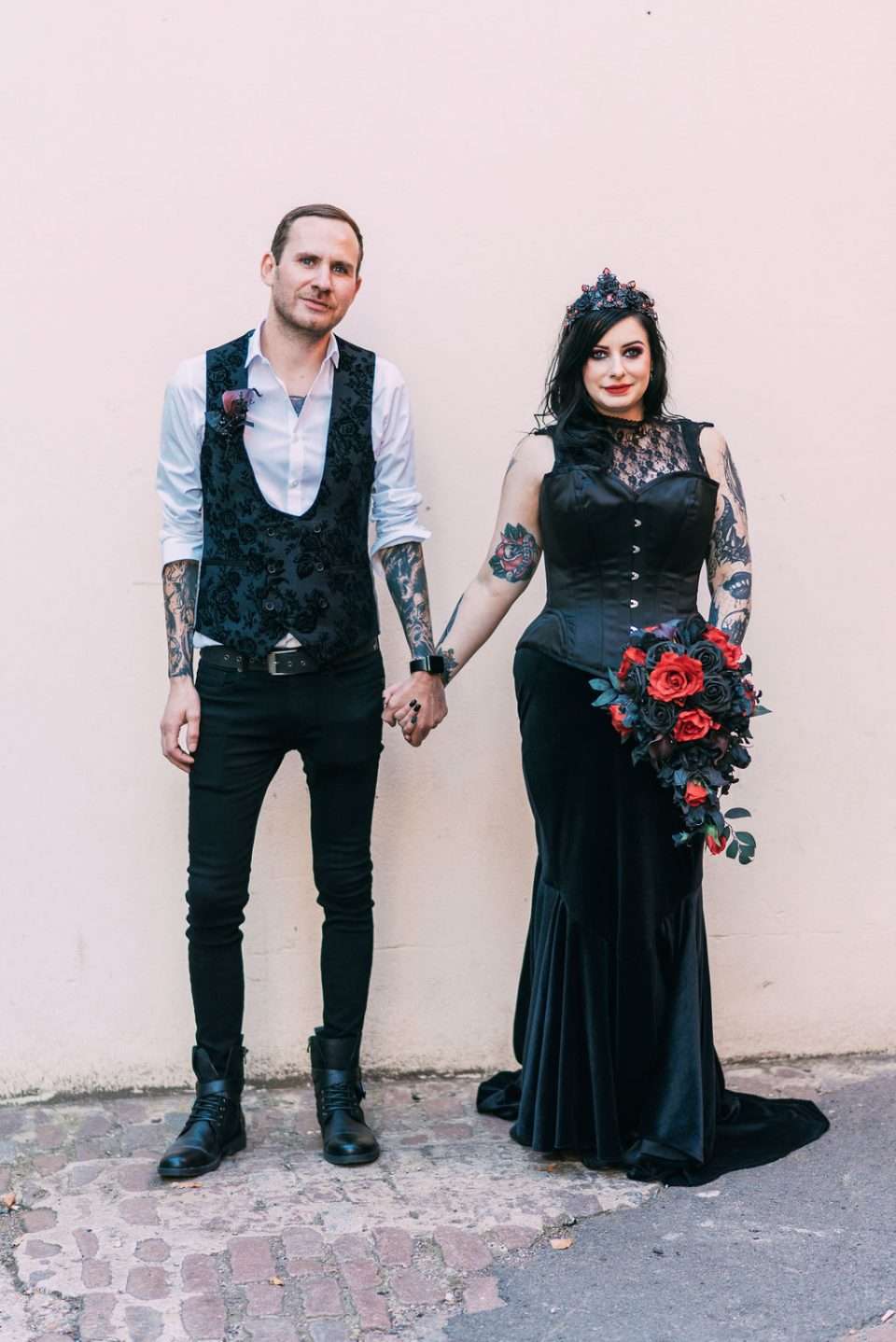 A Romantic Gothic Vampire Wedding in London Rock n Roll Bride