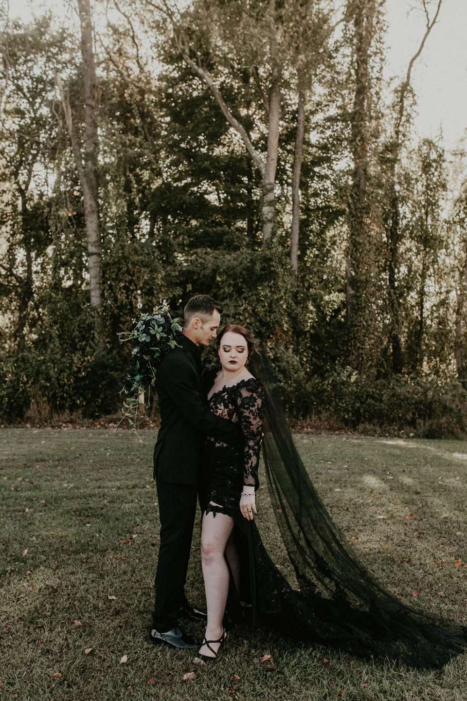 Dark & Moody Football Meets Halloween Themed Wedding · Rock n Roll Bride