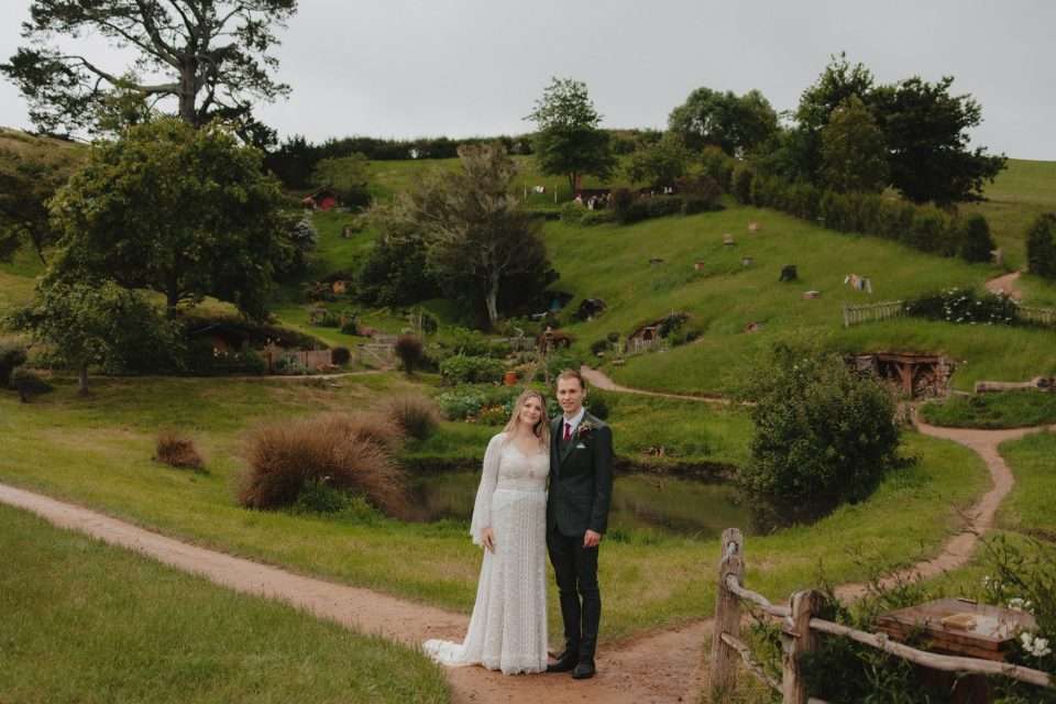 Destination Wedding at the Hobbiton Movie Set · Rock n Roll Bride